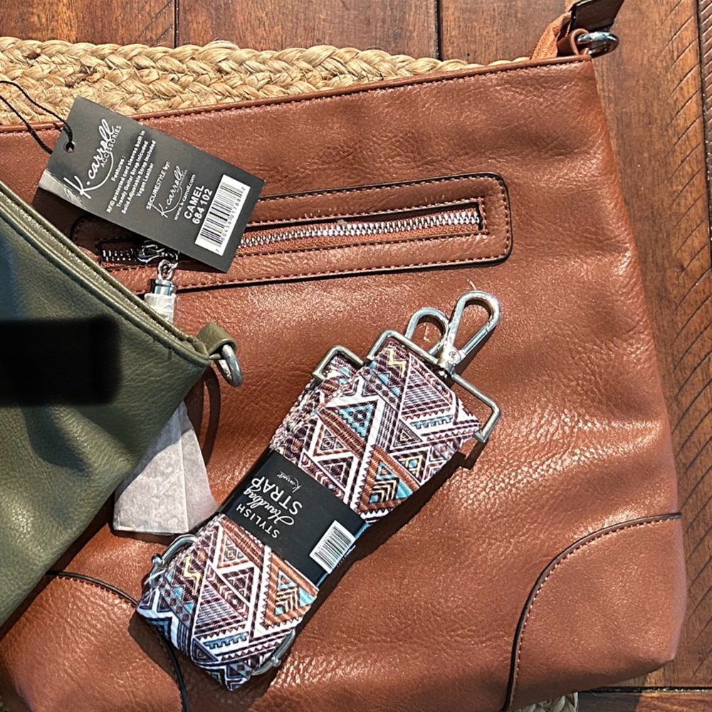 K Caroll cross body Brown vegan Leather Bag